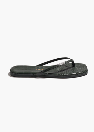 TKEES Square Toe Lily Croc Flip Flop