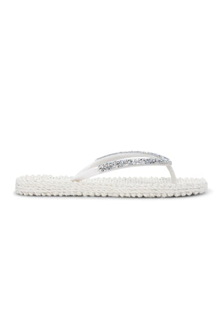 Ilse Jacobsen Cheerful Bejeweled Flip Flops