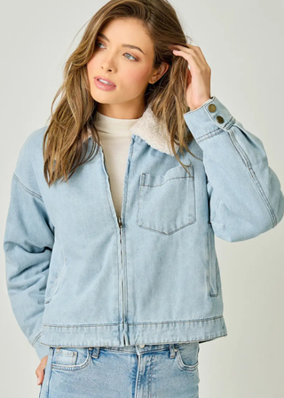 Mystree Blouson Denim Jacket