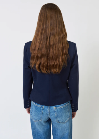 Central Park West Chelsea Rugby Stripe Sweater Dickey Jacket