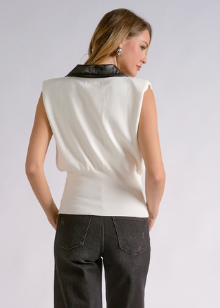 Elan Sleeveless Sweater V-Neck