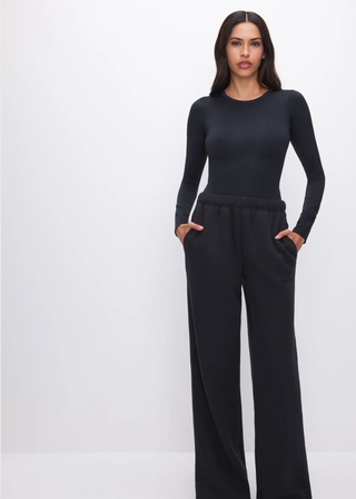 Good American Sculpting Modern Long Sleeve Bodysuit