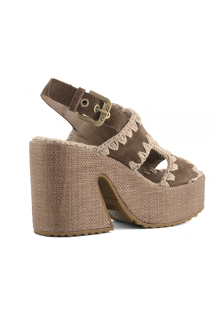 MOU Raffia Platform with Backstrap