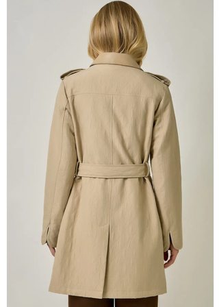 Mystree Quilted Trench Coat