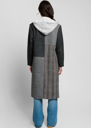 Central Park West Orla Patchwork Dickie Coat