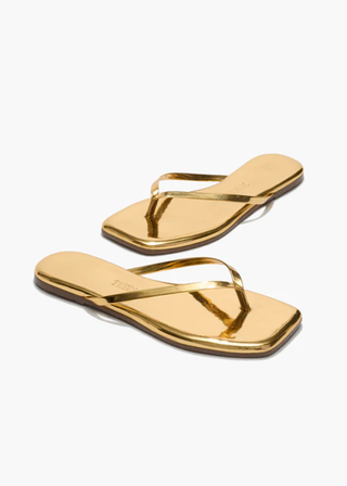 TKEES Mirror Square Toe Lily Flip Flop