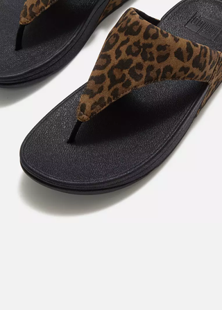 FitFlop Lulu Leopard Top Post Sandals
