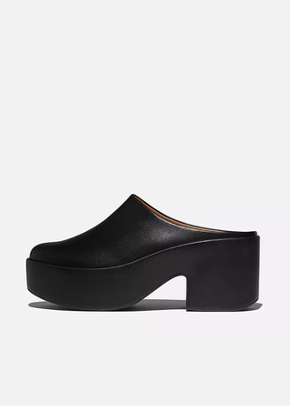 FitFlop Platforms Leather Heeled Mules