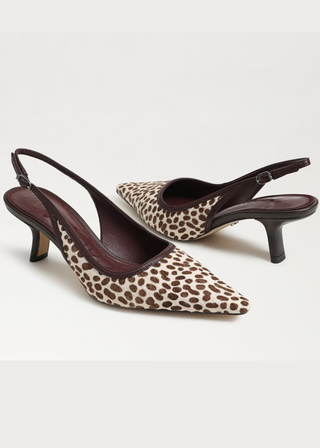Sam Edelman Bianka Speck Cheetah Calf Hair Heel