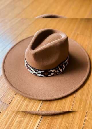 Amoli Western Aztec Boho Fedora Hat