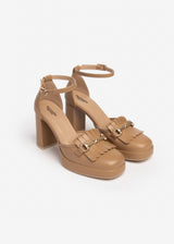 NeroGiardini Kiltie Ankle-Strap Pumps