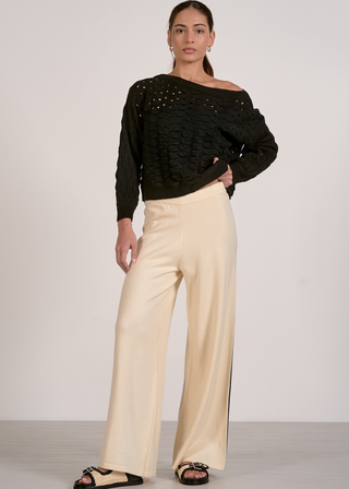 Elan Cable Open Knit Sweater