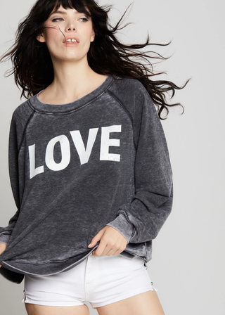 Recycled Karma Love Oversized Sweatshirt