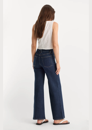 Good American Good Waist Palazzo Ankle Jean
