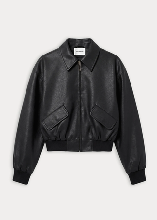 Good American Better Than Leather Bomber Jacket