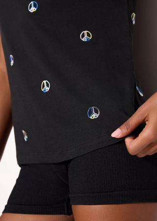 Spiritual Gangstr Peace Emblem Fairfax Tee - FS