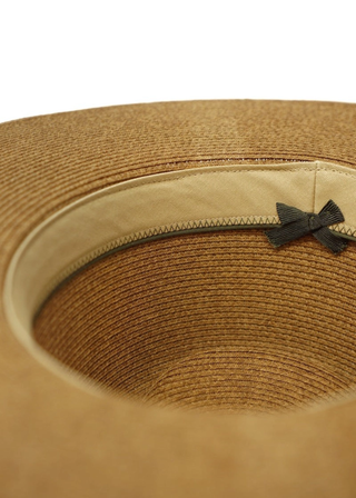 Olive & Pique Straw Banded Rancher w/ Detailed Tribal Band