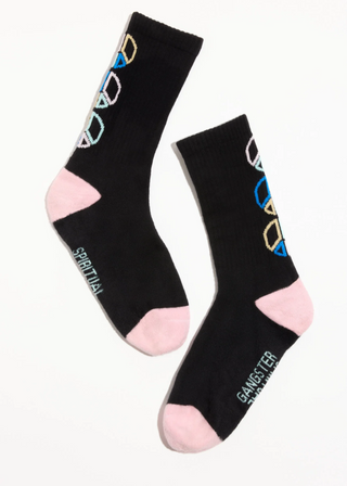 Spiritual Gangster Peace Emblem Crew Socks