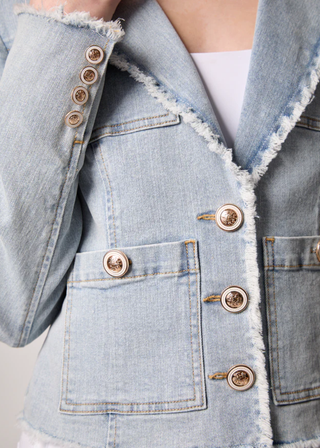 Blue Revival Logan Frayed Blazer