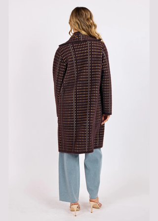 Sage the Label Marceau Houndstooth Coat