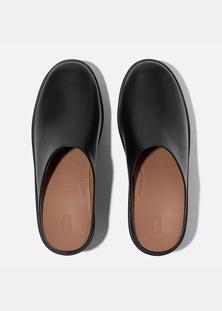 FitFlop Platforms Leather Heeled Mules