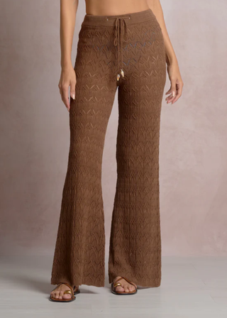 Elan Pointelle Wide Leg Pants