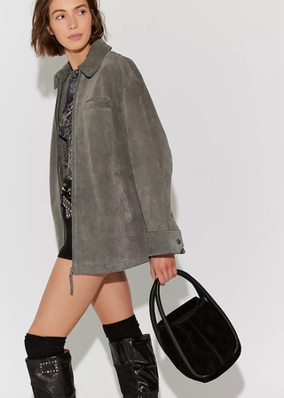 Free People Barlow Suede Bucket Bag