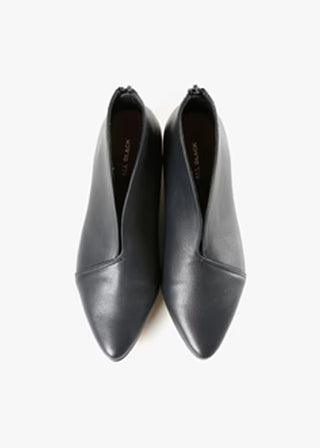 All Black Footwear Square Wedge Shootie - MD