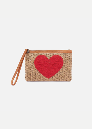 HOBO Straw Heart Pouch