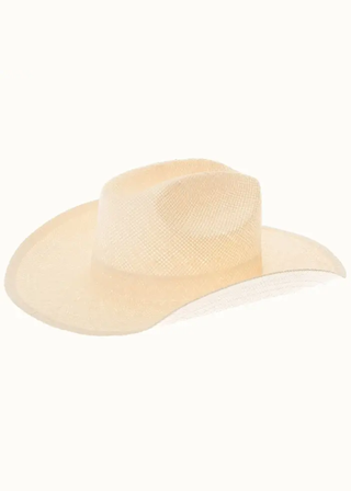Olive & Pique Western Smooth Toyo Straw Cowboy Hat