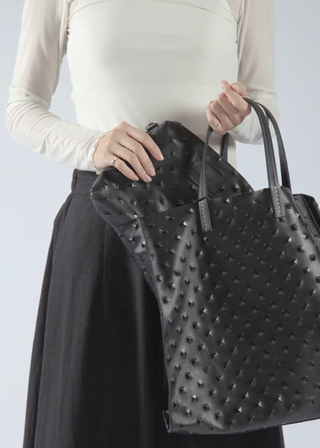 All Black Footwear Pebble Purse