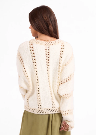 Sage the Label Fluffy Clouds Zip Sweater