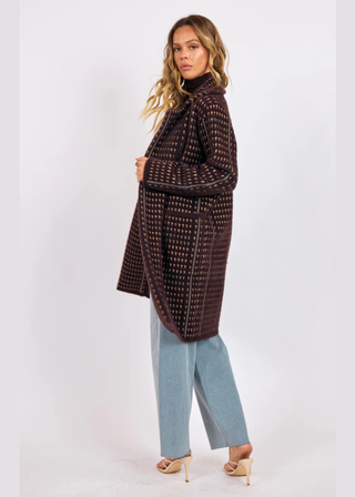 Sage the Label Marceau Houndstooth Coat