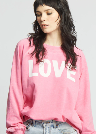 Recycled Karma Love Oversized Sweatshirt