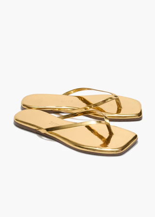 TKEES Mirror Square Toe Lily Flip Flop