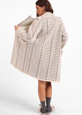Sage the Label Marceau Houndstooth Coat