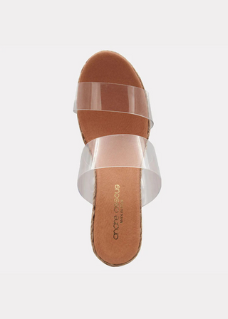 Andre Assous Anfisa Vinyl Raffia Wedge