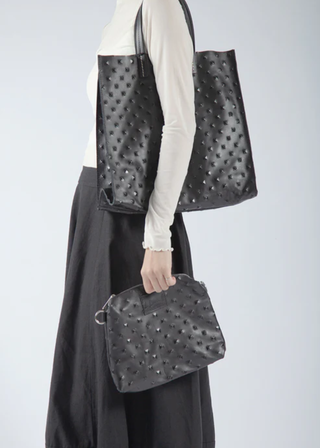 All Black Footwear Pebble Purse