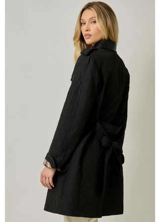 Mystree Quilted Trench Coat
