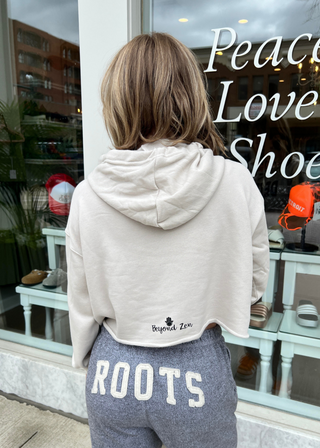 Beyond Zen Wear Cropped Fleece Hoodie