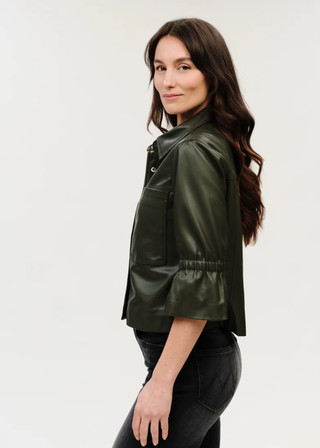 Six / Fifty Romy Faux Leather 3/4 Jacket