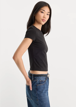 Good American Super Stretch Baby Tee