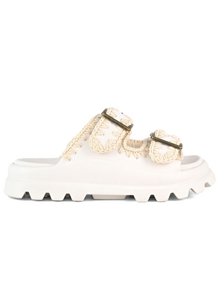 MOU EVA One Piece Sandal with Buckle Strap