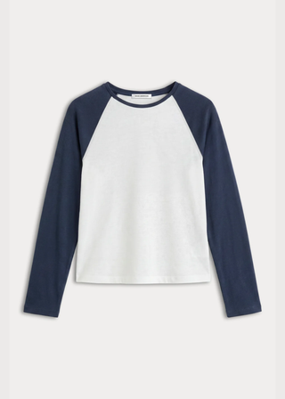 Good American the Long Sleeve Raglan Tee