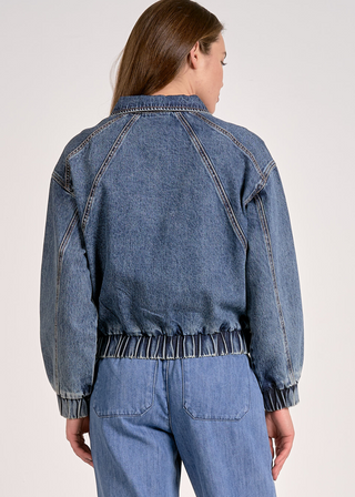 Elan Denim Elastic Bomber Jacket - FS