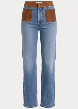 Good American Soft Tech Patch Pocket Good Petite Straight Jeans