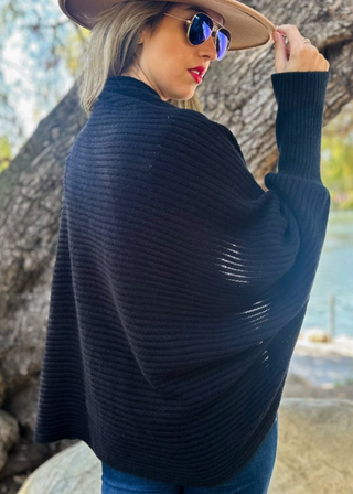 Amoli Ribbed Knit Shrug Cardigan