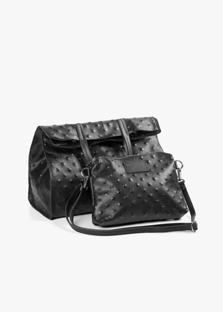 All Black Footwear Pebble Purse