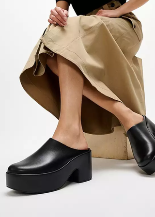 FitFlop Platforms Leather Heeled Mules