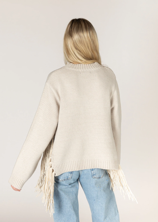 Lyla + Luxe Buck Fringe Sweater